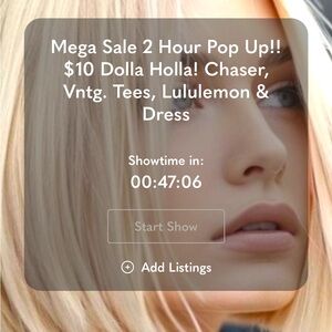 Mega Sale Pop Up! $10 Dolla Holla! Don’t Miss It! 7PM CST TONIGHT!